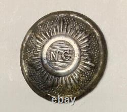 Confederate Civil War North Carolina Local Coat Button