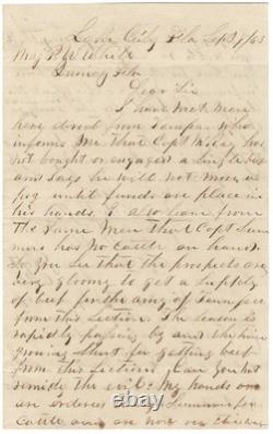 Confederate Commissary Agent Complains No Beef Or Money For Increasing Troops