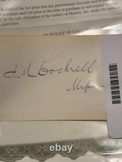 Confederate General Francis Marion Cockrell Autograph Civil War