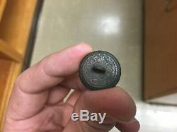 Confederate Infantry I Coat Button Relic Civil War Full Shank Solid Cast Rare
