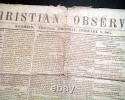 Confederate Jefferson Davis Day of Thanksgiving Proclamation Civil War 1865 News