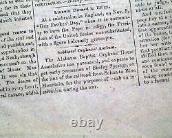 Confederate Jefferson Davis Day of Thanksgiving Proclamation Civil War 1865 News