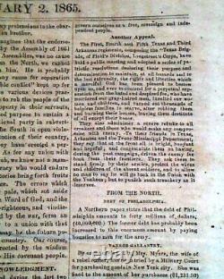 Confederate Jefferson Davis Day of Thanksgiving Proclamation Civil War 1865 News