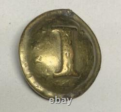 Confederate Local Infantry I With Stars Civil War Coat Button