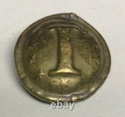 Confederate Local Infantry I With Stars Civil War Coat Button