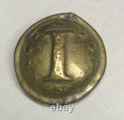 Confederate Local Infantry I With Stars Civil War Coat Button