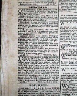 Confederate Monitor vs Merrimack Hampton Roads Virginia 1862 Civil War Newspaper