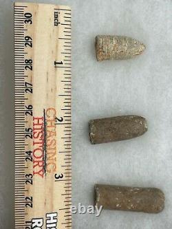 Confederate Sharpshooters Civil War Bullets 3 Bullet Collection Civil War