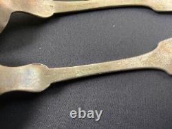 Confederate Silver Civil war silversmith Spoons James Conning (1813 1872)