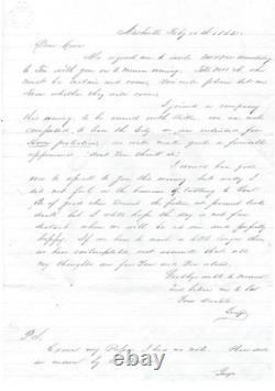 Confederate Soldier Informs Girlfriend Of Enlistment, Possible Battle In TN