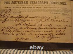 Confederate The Southern Telegraph Companies Discharged Confederate Soldiers