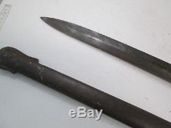 Confederate Us Cavalry Import CIVIL War Sword Wi Scabbard Mole Makers Mark #m232
