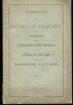 Court of Inquiry into General Gouvernor K Warren's actions at Five Forks Battle