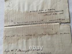 Csa Quartermaster General Questions Account In 1862 Note Returns Treasury E8