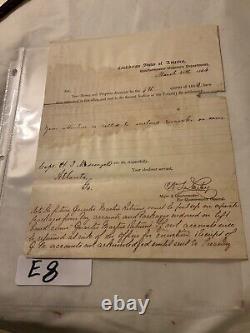Csa Quartermaster General Questions Account In 1862 Note Returns Treasury E8