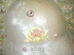 Czech Spanish Italian Fascist helmet VZ30 model rare Spanish Civil War