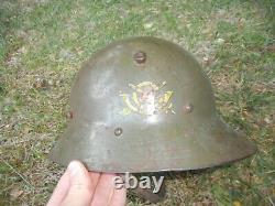 Czech Spanish Italian Fascist helmet VZ30 model rare Spanish Civil War