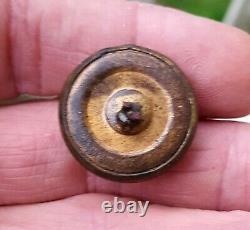 Dug Civil War CS Staff Officer Button with GOLD