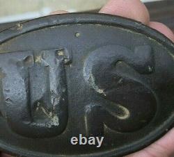 Dug Civil War Union US Belt Plate Winchester VA. Ex Harry Ridgeway