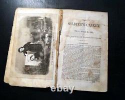 EXTREMELY RARE American Civil War Era The Soldier's Casket 1865 Phila Magazine