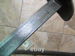 Early Antique M1832 Foot Officer's Sword & Scab, Nice Decorator, Civil War, GIFT