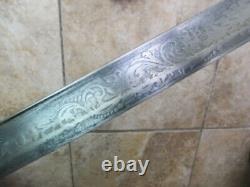 Early Antique M1832 Foot Officer's Sword & Scab, Nice Decorator, Civil War, GIFT