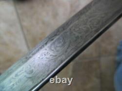 Early Antique M1832 Foot Officer's Sword & Scab, Nice Decorator, Civil War, GIFT