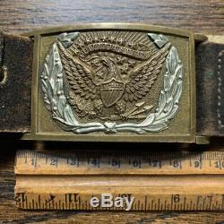 Early Civil War Brass Pattern 1851 NCO Eagle Wreath Buff Belt Plate Buckle