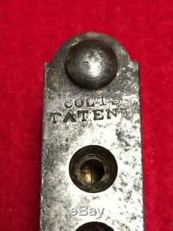 Early Civil War Era Colts Patent. 28 Caliber Root Brass Bullet Mold with Cutter