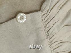 Early Plantation Shirt With Tie Strings. All Original Cotton & Small Shell Buttons