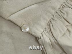 Early Plantation Shirt With Tie Strings. All Original Cotton & Small Shell Buttons