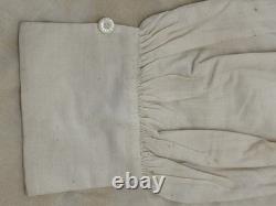 Early Plantation Shirt With Tie Strings. All Original Cotton & Small Shell Buttons