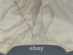 Early Plantation Shirt With Tie Strings. All Original Cotton & Small Shell Buttons