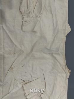 Early Plantation Shirt With Tie Strings. All Original Cotton & Small Shell Buttons