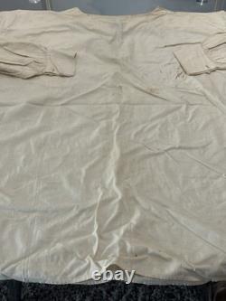 Early Plantation Shirt With Tie Strings. All Original Cotton & Small Shell Buttons