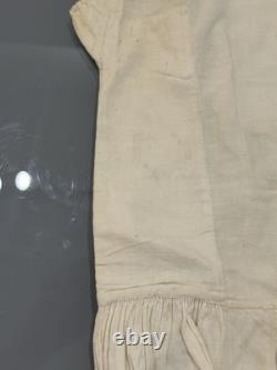 Early Plantation Shirt With Tie Strings. All Original Cotton & Small Shell Buttons