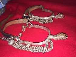 Early Pre Civil War Silver Mounted Officers Spurs
