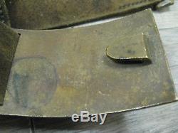 Early US Civil War Artillery Officers Belt and Buckle with Sword Hangers Intact