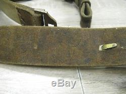 Early US Civil War Artillery Officers Belt and Buckle with Sword Hangers Intact