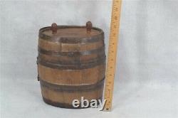 Early keg cask barrel wooden rundlet water rum whiskey 18th 19th c antique