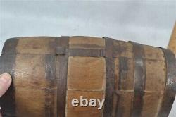 Early keg cask barrel wooden rundlet water rum whiskey 18th 19th c antique