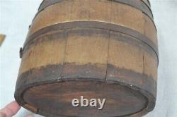 Early keg cask barrel wooden rundlet water rum whiskey 18th 19th c antique