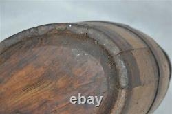 Early keg cask barrel wooden rundlet water rum whiskey 18th 19th c antique