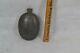Early period pocket flask Civil War Era 5.5 x 4 in. 19th c 1800s original