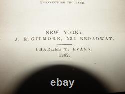 Edmund Kirke AMONG THE PINES Or South in Secession-Time 1st Printing 1862 C. War