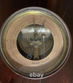 Engraved Android Barometer Depicting Civil War Engraving