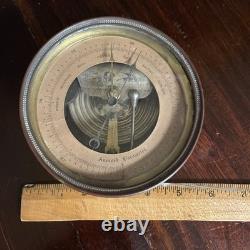 Engraved Android Barometer Depicting Civil War Engraving