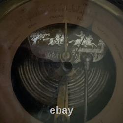 Engraved Android Barometer Depicting Civil War Engraving
