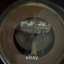 Engraved Android Barometer Depicting Civil War Engraving