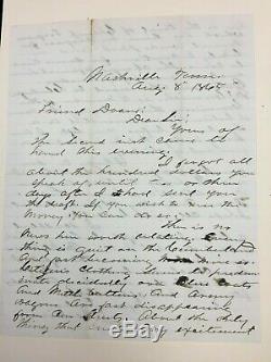Exceedingly Rare Champ Ferguson Execution Letter Civil War Confederate Terrorist